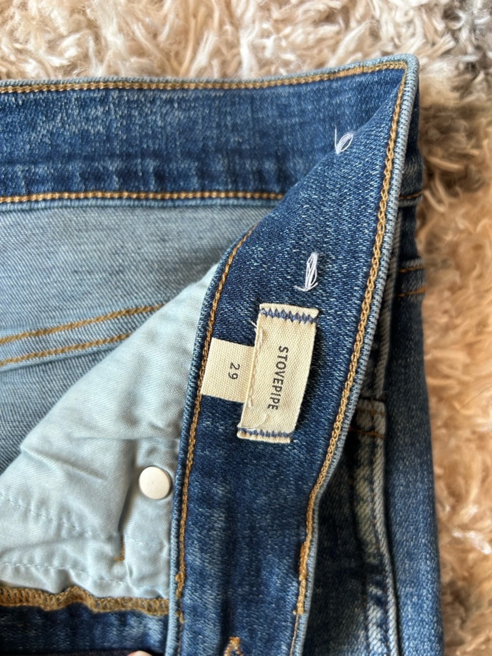 Madewell Stovepipe Jeans in Medium Blue Wash - Picture 9 of 11